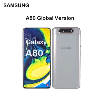 Samsung Galaxy A80 De 6,7 Polegadas A805F/DS Versão Global Celular 8GB de RAM, 128 gb de ROM 48MP Triplo Câmara Snapdragon 730 NFC SmartPhone