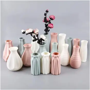 Simples e moderno, estilo Nórdico criativo vaso arranjo de flor recipiente sala de estar, escritório de decoração de casa