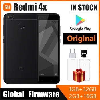Smartphone Xiaomi Redmi 4X de Telefone Celular 3 32GB Googleplay 4000mAh inch5.0HD Tela Snapdragon 435 13.0 MPRearCamera