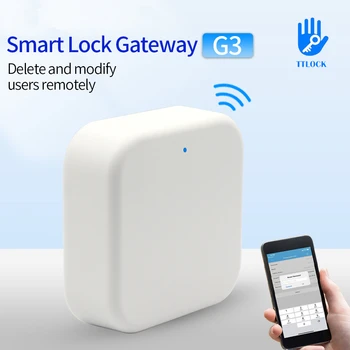 TTLOCK G3 com Fio de Gateway de Hub Inteligente de Bloqueio da Porta Desbloquear o Bluetooth para Wi-Fi gratuito Conversor de Smart Lock sem Fio wi-Fi Controle de Voz para Alexa