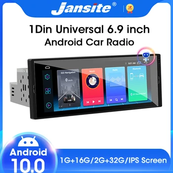 Universal de 6,9 polegadas 1din Auto Rádio Android Multimídia PlayerTouch Tela 1 Din Car Stereo Vídeo de Navegação GPS Tela IPS de DVD