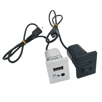 USB AUX ranhura de interface mini USB cabo de entrada de áudio adaptador para ford focus 2 mk2 2009 2010 2011 acessórios do carro