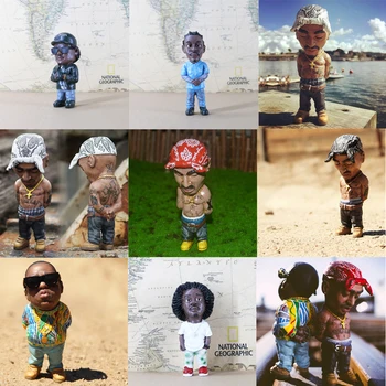 Venda quente do Mundo de Gente Famosa Estátua Rapper Lenda de Tupac Amaru Shakur, 2PAC Eazy-E a Figura do Modelo de Brinquedos de Presente a Recolher