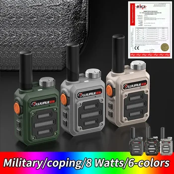 wurui G63 Portátil mini Walkie talkie scanner de radio Walkie-talkies para a caça de 50 km profissional comunicador prático Amador