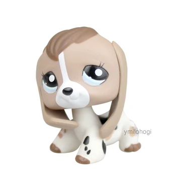 YASMINE Pet Shop Cão Beagle Bege Vaca Branca, Impressão de Olhos Azuis lps #2207