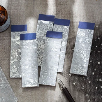 Yoofun 20sheets Hot-stamping Material de Papel de Prata da Folha de Impressão de Etiqueta de lembretes Artesanato Revista Scrapbooking DIY de artigos de Papelaria