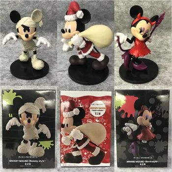 A Disney de Natal de Mickey Mouse Múmia Mickey Mouse Diabo Pequeno Rato de Minnie do PVC Figura de Ação Presente de Aniversário