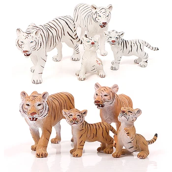África Selvagem Mundo Animal Tigre Figura De Ação Fazenda Figuras De Animais Simulação Do Modelo Da Tiger Modelos De Família De Brinquedos Educativos